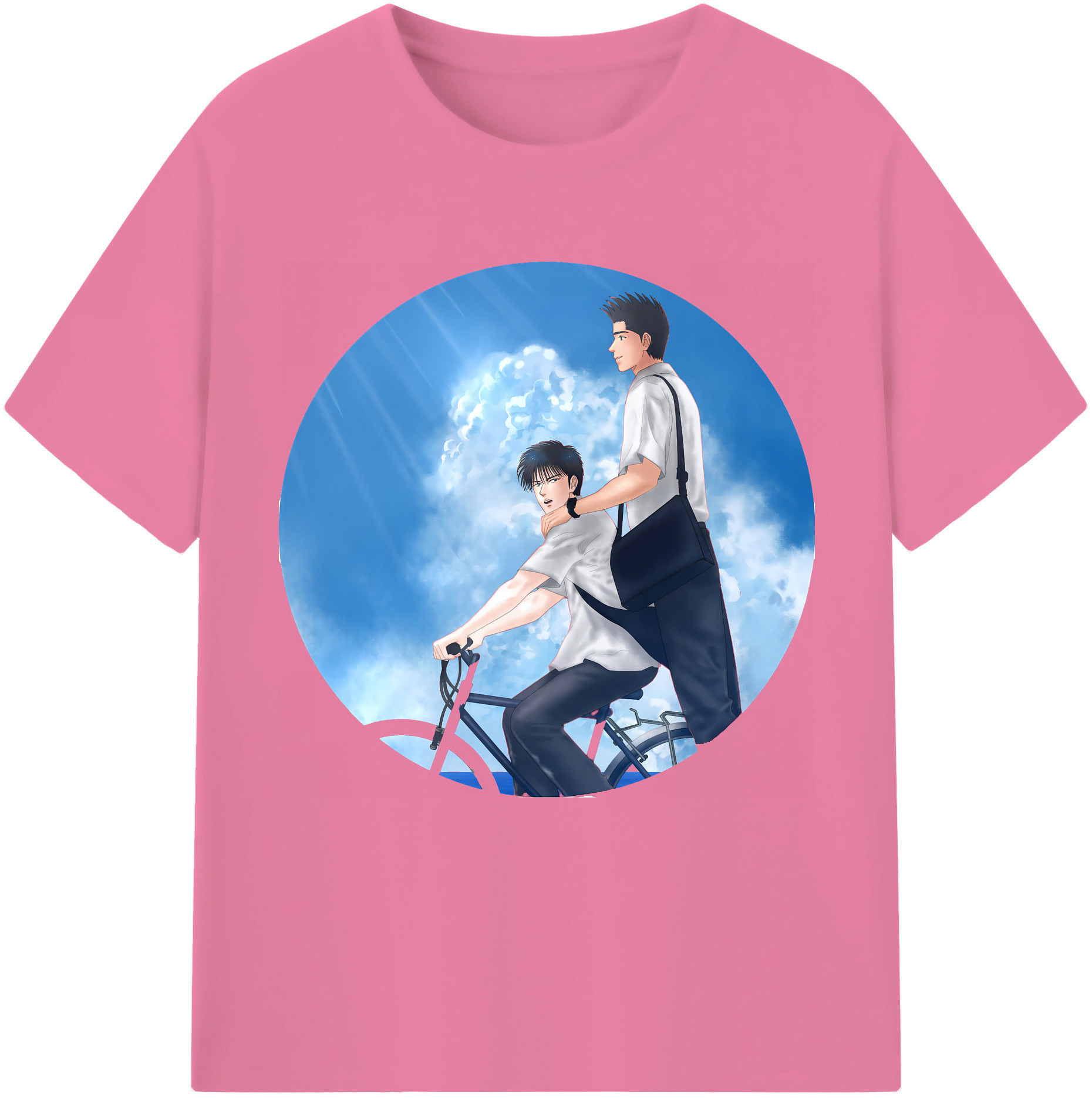 SLAM DUNK／スラムダンク 綿100％半袖Tシャツ（フロントプリント）